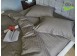 Фото Страйп сатин постельное белье полуторное Серое Multi