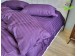Фото Страйп сатин постельное белье полуторное Фиолетовое Multi