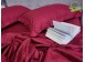 Фото Страйп сатин постельное белье полуторное Красное Multi