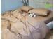 Фото Однотонное постельное белье полуторное Соло 121 бежевое