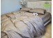 Фото Однотонное постельное белье полуторное Соло 190 коричневое