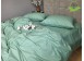 Фото Однотонное постельное белье полуторное Соло 200 зеленое